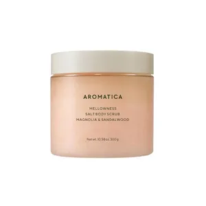 AROMATICA-Ensemble spécial de gommage corporel au sel et au bois de santal, 300g, bonne qualité - Product Image 1