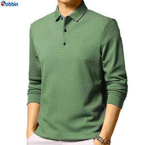 Polo unisexe tendance pour homme, chemise de performance à manches longues pour homme, chemise d'automne pour le secteur immobilier, tenue de travail de bureau - Product Image 6