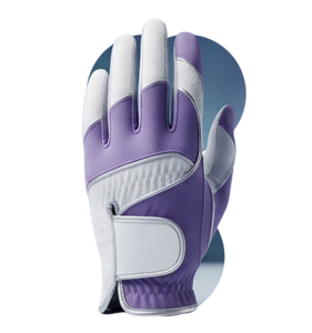 Gants de golf personnalisés OEM, couleurs variées, cuir synthétique blanc, respirants, protection UV, pour main gauche, vente en gros - Product Image 1