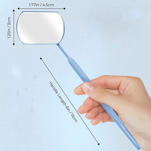 Stainless Steel Eyelash Mirrors Custom Logo Mirror for Lash Extension - Product Image 2