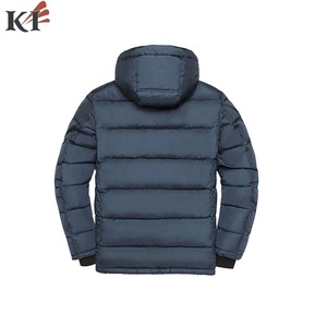 Men's Olive Green Cotton Puffer <b>Jacket</b> <b>Waterproof</b> Reversible Casual Winter Coat Regular Fit Zipper Closure Solid Color 100% Silk - Product Image 5