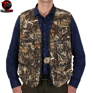Gilet utilitaire pour homme, softshell, imperméable, multi-poches, fermeture éclair intégrale, sans manches, léger, pour la pêche, la randonnée, le camping - Product Image 4