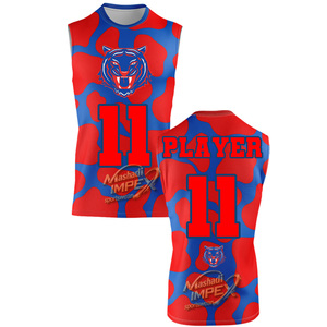 ชุดเสื้อเจอร์ซีย์ Mashadi IMPEX แบบสั่งทำพิเศษ ระบายอากาศได้ดี แห้งเร็ว สีแดงดำ พิมพ์ลายแบบ Sublimation หมายเลข 11 สำหรับผู้เล่น ยูนิเซ็กส์ ผู้ใหญ่ ใส่ได้ทุกฤดู ชุดกีฬา - Product Image 3