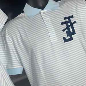 Camiseta Polo a Rayas para Hombre Jack and Jill, Manga Corta, Informal, para Golf, Suave, Transpirable, Mezcla de Algodón, Ajuste Clásico y Cómodo - Product Image 5