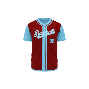 Maillot de baseball à manches courtes en polyester personnalisé de haute qualité, brodé et sublimé, pour équipes adultes – Vente chaude en gros - Product Image 5