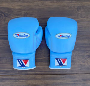 Guantes de Boxeo Profesionales Hechos a Medida, de Primera Calidad, con Cordones, para Competencia y Sparring, de Cuero Genuino, Ligeros - Product Image 2