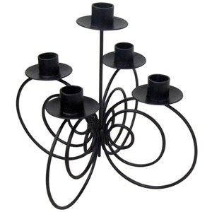 Elegante Candelabro de Alambre de Hierro Hecho a Mano de 5 Niveles, Portavelas Duradero y Ligero para Decoración del Hogar - Product Image 4