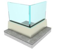 Profilé en aluminium 6063 en forme de U pour garde-corps de balcon, pince de fixation pour garde-corps en verre à rainure en U, profilés d'extrusion en aluminium