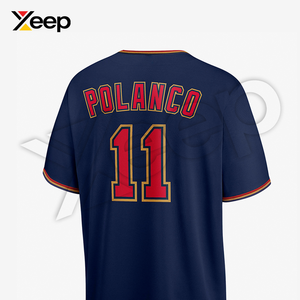 เสื้อเบสบอลผู้ชาย XEEP Customize รุ่น XC-BBU-26 ผลิตจากโพลีเอสเตอร์ คุณภาพสูง บริการ OEM พิมพ์ลายด้วยความร้อน แขนสั้น ระบายอากาศได้ดี - Product Image 4