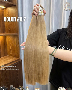 วิกผมตรงแบบมีเชือกผูกด้านหน้า สีผมทำสี  ผมแท้เวียดนาม  ถักสองชั้นด้วยเครื่องจักร สำหรับผู้หญิง - Product Image 2