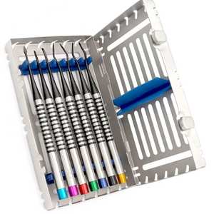 Kit de 6 instruments dentaires professionnels pour composites, en acier inoxydable, outils de restauration avec stérilisation autoclavable - Product Image 1
