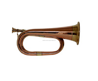 Hot Sale Modern Brass & Copper Trumpet with Laser Engraved Mirror Polish Art Ware Best Quality Bugle
