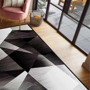 Shufu moderne motif abstrait tapis de sol épais flanelle lisse anti-poussière respectueux de l'environnement polyester fabriqué à la machine - Product Image 3