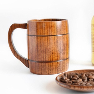 Taza de Café de Madera Hecha a Mano, Taza de Madera Maciza con Acabado Natural, Diseño Rústico, Ecológica, para el Hogar - Product Image 2