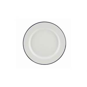 Plato de Metal Esmaltado Resistente al Calor, Redondo, Blanco, para Servir Buffet, Plato Base para Banquetes, Eventos y Fiestas, Venta al Por Mayor - Product Image 1