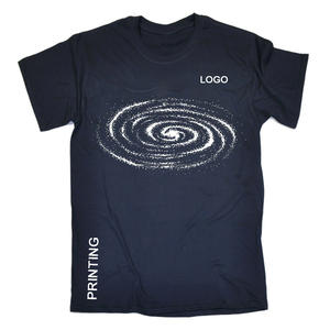 เสื้อยืดสีดำสำหรับผู้ชายเสื้อยืดทรงหลวมมีลายพิมพ์ผ้าฝ้าย100% - Product Image 6