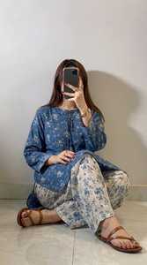 Conjunto de Vestido de Algodón Estampado, Ropa India y Pakistaní, Colección de Verano, Suave y Transpirable, Conjunto de 3 Piezas para Mujer, Uso Diario - Product Image 3