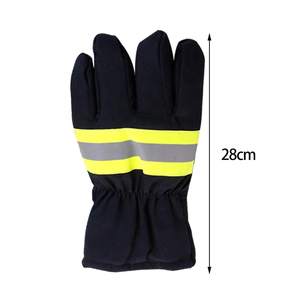 Gants de soudage et de lutte contre l'incendie en cuir pleine fleur et croûte, résistants à l'abrasion, ignifuges, pour usage intensif - Product Image 6