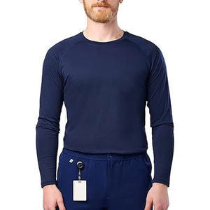 Tenues Médicales Respirantes Bleu Marine pour Hommes, Uniformes Dentaires, Fabricant Direct, Vente en Gros pour Hôpitaux, Personnalisables - Product Image 1