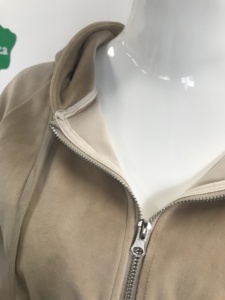 Ensemble de survêtement marron à capuche pour femme, manches longues, fermeture éclair, décontracté, avec poches latérales, pantalon large - Product Image 2
