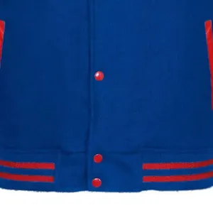Custom Varsity <b>Jacket</b> <b>Winter</b> <b>Leather</b> Sleeves Wool Baseball Letterman Vintage Varsity <b>Jacket</b> for Men Comfortable OEM Service - Product Image 2