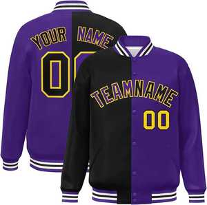 Hot Sale New Design OEM Winter Bomber Varsity Jacket Cow Skin Leather Waterproof Windproof Eco-Friendly Custom Logo Men's - Product Image 1