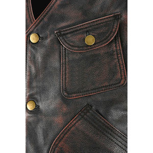 Gilet en jean pour homme – Veste sans manches tendance, style rétro moderne, coupe ajustée, élégant, décontracté, streetwear - Product Image 6