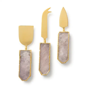 Eco-Friendly Printed <b>Sticker</b> Handle Cheese Butter Spreader Set for Home Hotel Restaurant Wedding Table Top Serving - Product Image 6