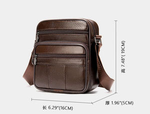Maletín de Cuero Genuino para Portátil de 15 Pulgadas, Estilo Ejecutivo Profesional, Organizador de Hombro y Diseño Moderno - Product Image 3