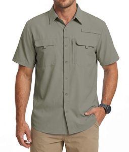 Camisas de Pesca Personalizadas de Manga Larga para Hombre, Camisa de Pesca con Protección UV UPF, Camisa de Pesca con Capucha de Secado Rápido e Impermeable - Product Image 1