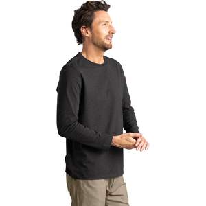 T-shirt de travail performant à manches longues pour homme, poids moyen, rouge - Product Image 2