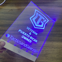 Sin Pedido Mínimo, Etiqueta con Código QR Personalizada, Impresión Digital UV, Laminada, con Calentador, Letrero de Plástico LED Hebreo para Hanukkah