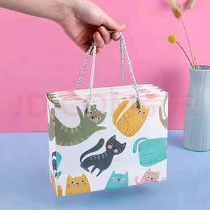 Sacs de shopping en papier kraft blanc imprimés sur mesure avec poignées torsadées, sacs écologiques pour la vente au détail et les cadeaux - Product Image 5