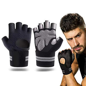 Guantes Deportivos de Medio Dedo para Hombre, Ligeros y de Alto Rendimiento, Transpirables, de Cuero Sintético, Antideslizantes, para Gimnasio y Fitness - Product Image 2