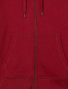 Vente en gros de sweats à capuche zippés pour hommes, style streetwear, manches longues, imprimé cœur, 100% coton, tricoté, doublé, pour l'hiver - Product Image 2