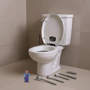 Set di viti verticali Criscolor per valvola di scarico WC per cisterne standard, prodotto in Spagna - Product Image 3