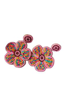 Pendientes colgantes de Kenneth Jay Lane con bordado de cuentas de fantasía hechos a mano Unisex en Top último hermoso diseño multicolor nuevo - Product Image 3