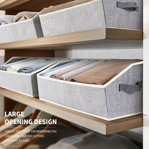 6-Packs <b>Large</b> Closet Shelf Organizer Handles Fabric Trapezoid Storage <b>Bins</b> Collapsible Closet Organizers <b>Bin</b> Closet <b>Bins</b> - Product Image 3