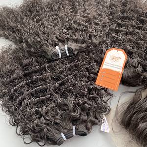 Les faisceaux bouclés birmans font des perruques de vrais cheveux humains vietnamiens Double trame à la machine longue durée vendeur en gros - Product Image 3