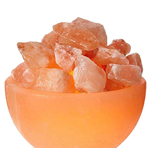 Lampe en sel de l'Himalaya ronde, polie, en cristal naturel, décoration d'intérieur, Feng Shui, lumière ambiante, éclat chaleureux - Product Image 3