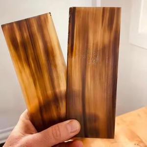 Plaquettes de manche de couteau en corne de buffle naturelle, taille personnalisée, matériau durable et léger pour la fabrication de couteaux - Product Image 3