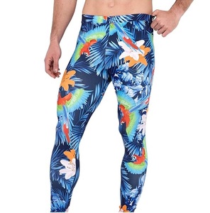 Wholesale <b>Men</b> Sportswear Fitness <b>Leggings</b> High Quality Custom Logo Gym Stretch <b>Compression</b> Anti-UV Water Resistant Elastic Waist - Product Image 5