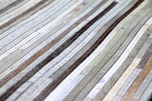 Alfombra de cuero a rayas abstracta moderna, conjunto grueso con logotipo de onda persa, juego de mechones a mano para dormitorio, Camping, oración, decoración del hogar - Product Image 5