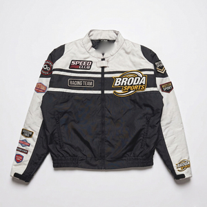 2026 Custom F1 Racing Soft Jacket Black Lightweight Eco-Friendly Windproof Breathable OEM Heavy Embroidery Logos Patches Front - Product Image 3