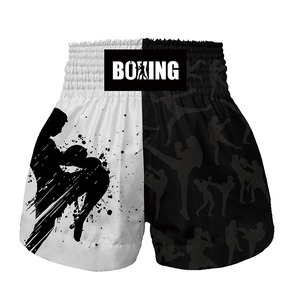 Pantalones Cortos de Muay Thai para Hombre, Satinados, Estampados, Cintura Elástica, para Entrenamiento de Gimnasio, Kickboxing, Ligeros, Coloridos - Product Image 6