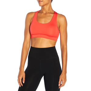 Sujetador Deportivo para Mujer, Talla Grande, Transpirable, de Spandex/Poliéster, con Logotipo Frontal, de Alta Sujeción, Secado Rápido, para Gimnasio, Verano - Product Image 6