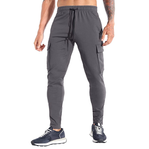 Pantalones Deportivos Ajustados para Hombre - Pantalones Deportivos de Alto Rendimiento con Bolsillos Laterales - Ropa Deportiva Resistente - Product Image 1