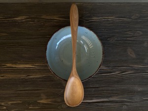 Cuillère à riz en bois d'acacia de qualité supérieure, élégante et luxueuse, avec protection - Product Image 5