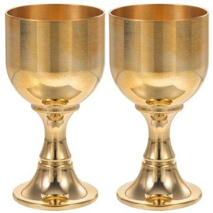 แก้วไวน์โลหะสีทองทรงสวยงาม ดีไซน์แฮนด์เมด พร้อมฐานกลมและก้านยาว ราคาดี - Product Image 6