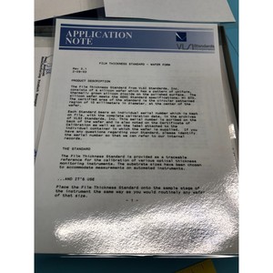 Oblea VLSI STANDARD FTS-5-1250, CALIBRACIÓN 1250A - Equipo y piezas de semiconductores de confianza de la marca Global Legacy - Product Image 6